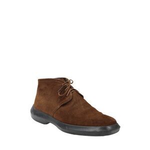 Tods Mens Suede Textured Lined Lace Up Booties Brown Size EUR 38.5